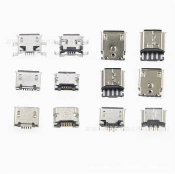 240 ks Micro USB samičie konektory, 24 typov, v krabici, Micro USB rozhranie