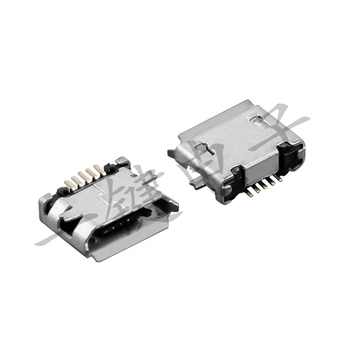 Micro USB 5P samica konektor, povrchová montáž (SMD), Android dátový konektor.