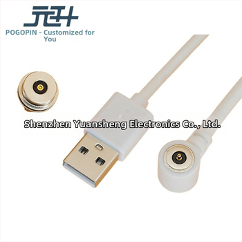 Okrúhly magnetický USB dátový a nabíjací kábel s drážkou, Type-C Pogopin konektor