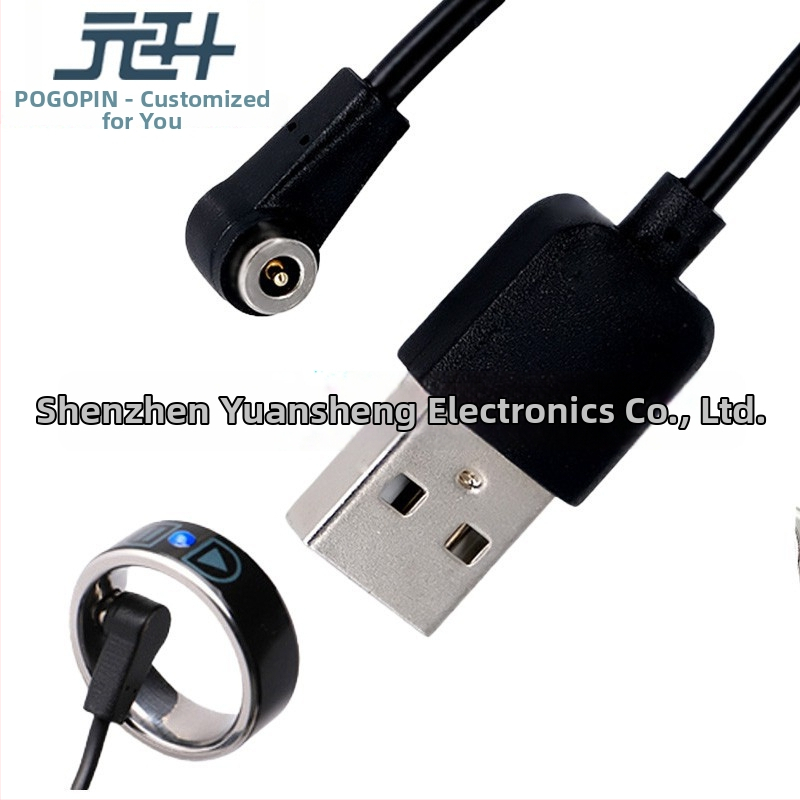 Okrúhly magnetický USB dátový a nabíjací kábel s drážkou, Type-C Pogopin konektor