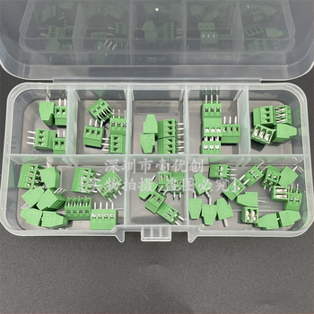 50 kusov DG308 terminálnych blokov KF128, rozteč 2,54 mm, PCB skrutkový typ, sada 2/3/4 pólov