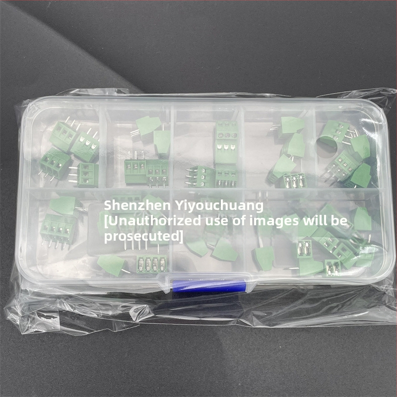 50 kusov DG308 terminálnych blokov KF128, rozteč 2,54 mm, PCB skrutkový typ, sada 2/3/4 pólov