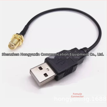 RG174 SMA samec a samica k USB koaxiálnemu dátovému káblu, adaptér, dĺžka 20 cm