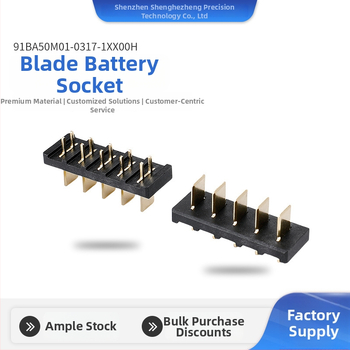 Blade Battery Plug, 2-5PIN, 5,0 mm rozostup, PCB konektor DIP doska, príslušenstvo pre inteligentné dverové zámky