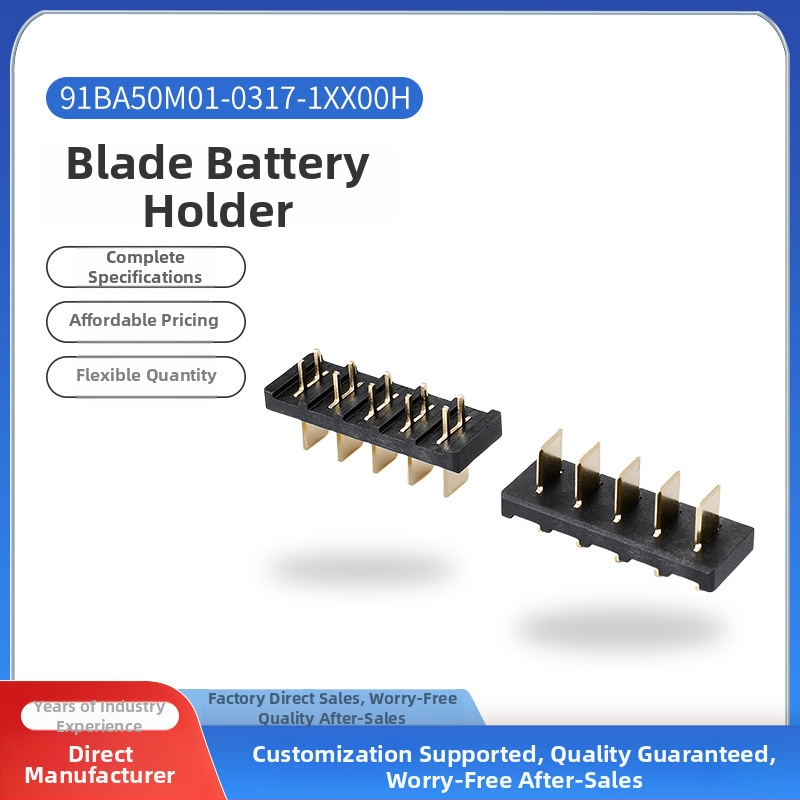 Blade Battery Plug, 2-5PIN, 5,0 mm rozostup, PCB konektor DIP doska, príslušenstvo pre inteligentné dverové zámky