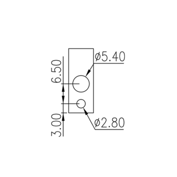 Dinkle PPACN-4 PCB terminál cez stenu