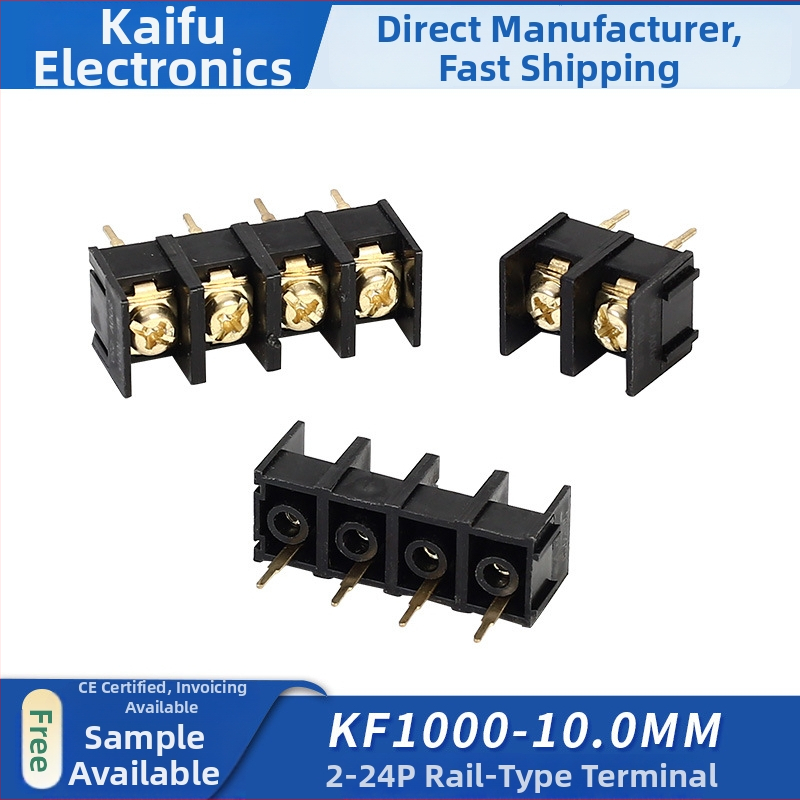 KF1000-10.0 mm terminálny blok, čierny, 2/3/4P, modulárne spojenie