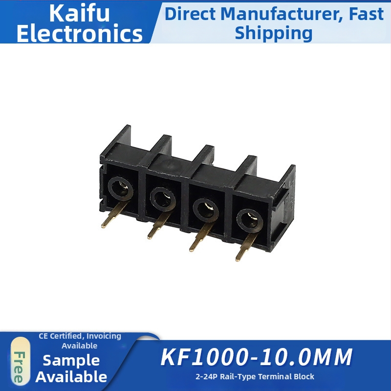 KF1000-10.0 mm terminálny blok, čierny, 2/3/4P, modulárne spojenie
