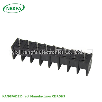 Čierny PCB terminálny blok typu plot KF35C-8.25 mm, stredový pin, priame zapojenie, 2–12 pólov