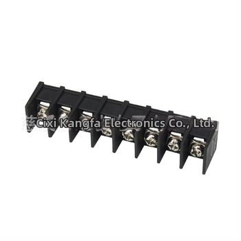 Čierny PCB terminálny blok typu plot KF35C-8.25 mm, stredový pin, priame zapojenie, 2–12 pólov