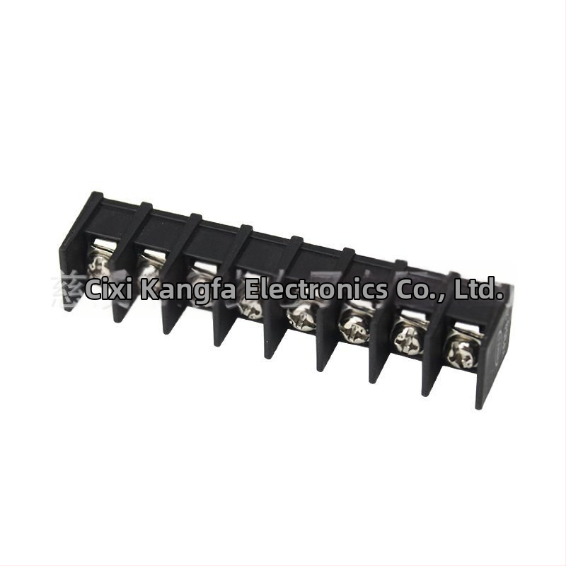 Čierny PCB terminálny blok typu plot KF35C-8.25 mm, stredový pin, priame zapojenie, 2–12 pólov