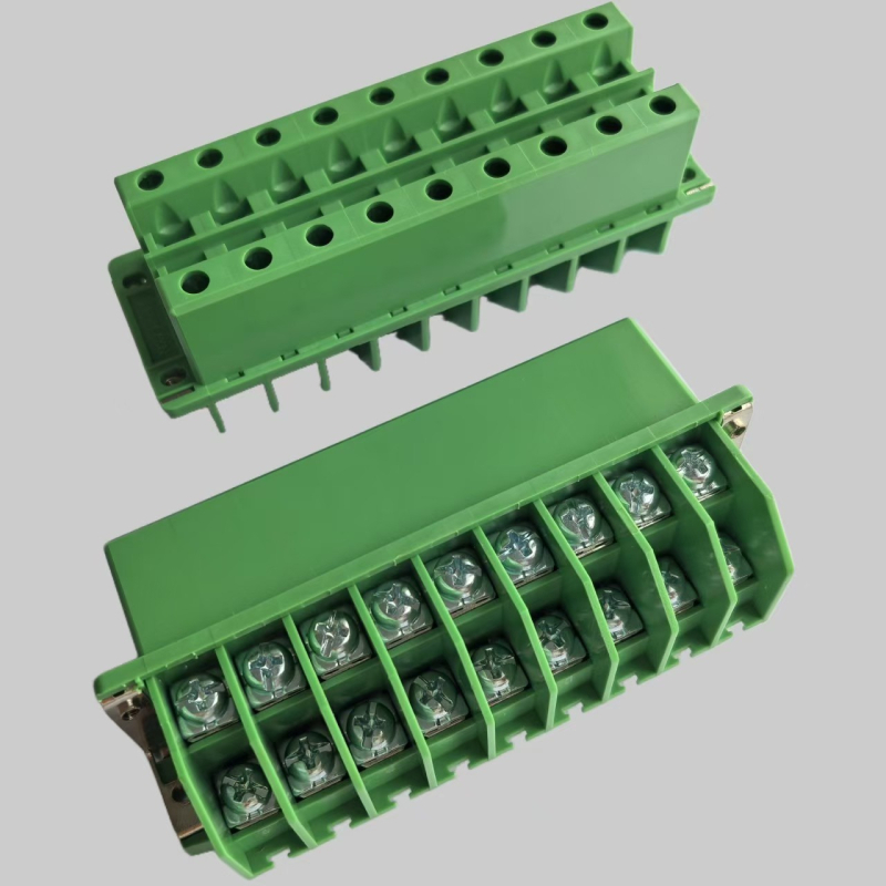 PCB terminal visokog strujnog tipa ograda, zid-prolazni ograda, dvostruki sloj integrirana zaštita releja uz mikroračunalom NX712-9.40 razmak