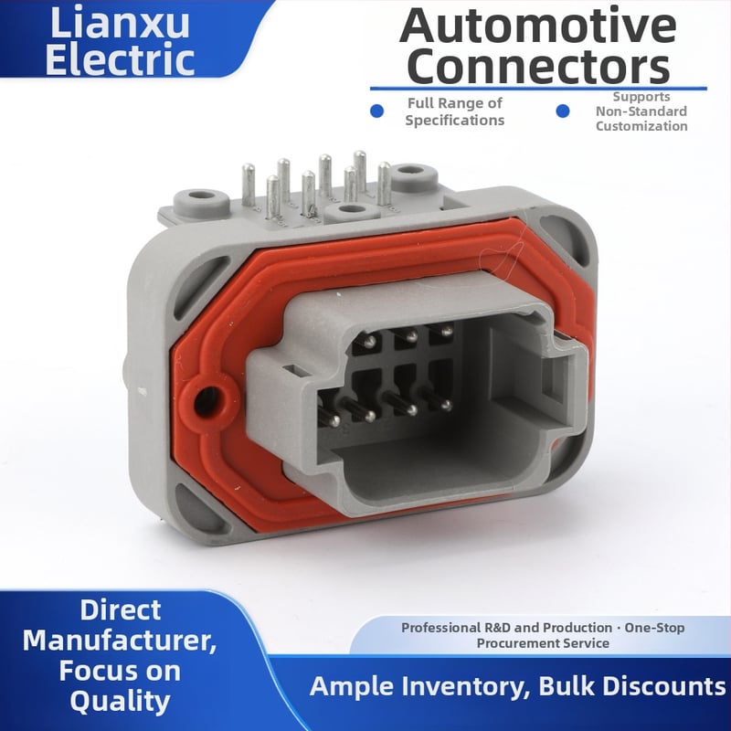 DT13-12PA 12-pínový automobilový konektor s PCB zásuvkou a terminálom