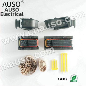 121-pínový TE AMP ECU konektor, 1241434-1 PCB konektor pre riadenie počítačom, s 40-pínovým a 81-pínovým konektorom