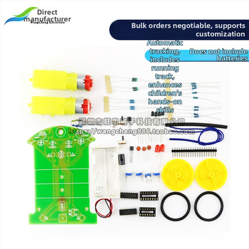Inteligentni komplet automobila za praćenje linije – DIY komplet plavo-zelene komponente