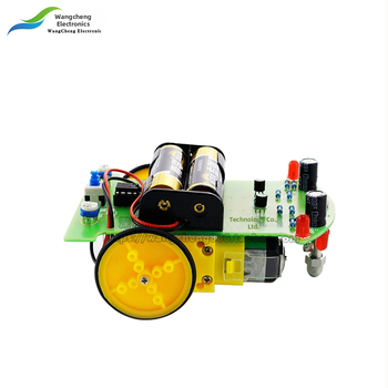 Inteligentni komplet automobila za praćenje linije – DIY komplet plavo-zelene komponente
