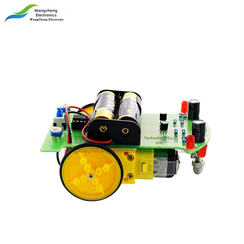 Inteligentni komplet automobila za praćenje linije – DIY komplet plavo-zelene komponente