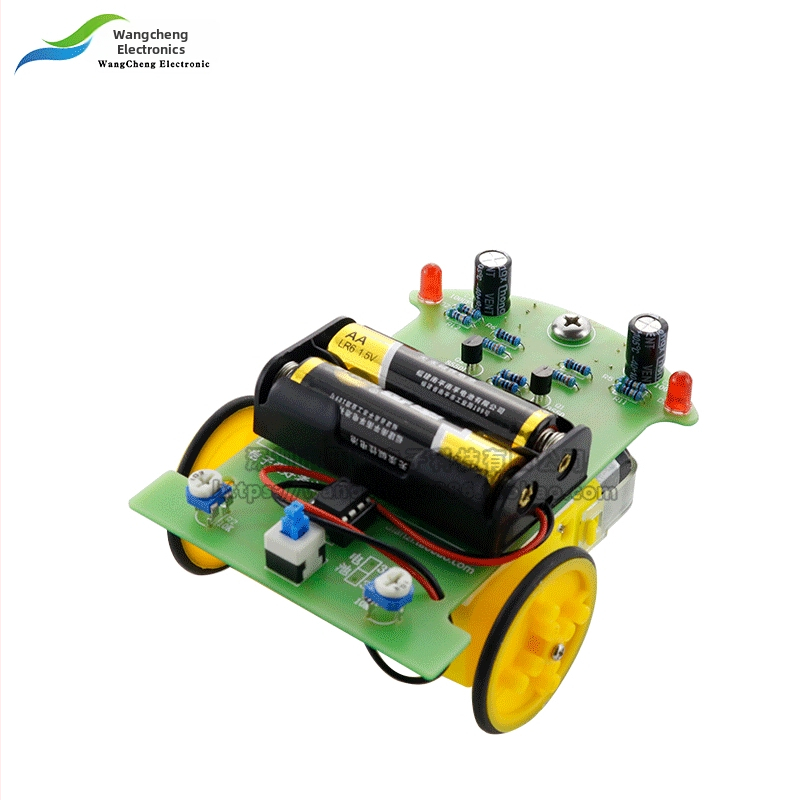 Inteligentni komplet automobila za praćenje linije – DIY komplet plavo-zelene komponente