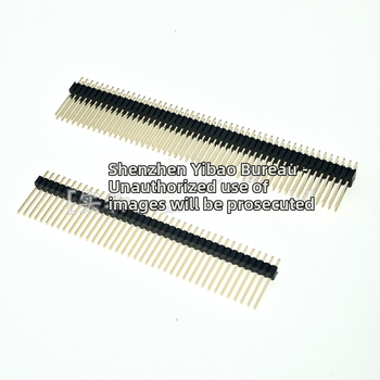 1,27 mm rozteč, jednostranné a dvojradové kolíky, predĺžené rovné kolíky, 1×40P, 2×50P, dĺžka kolíka 11–12 mm, zlatené