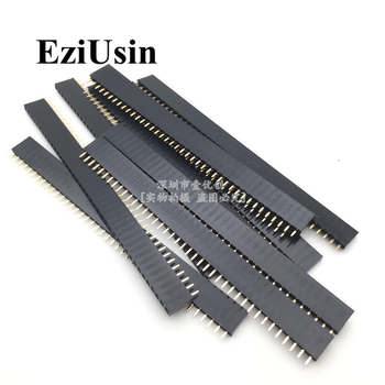 2,54 mm rozteč, 1×40-pin jednoriadový pin so zodpovedajúcim samčím a ženským headerom, balenie 10 ks