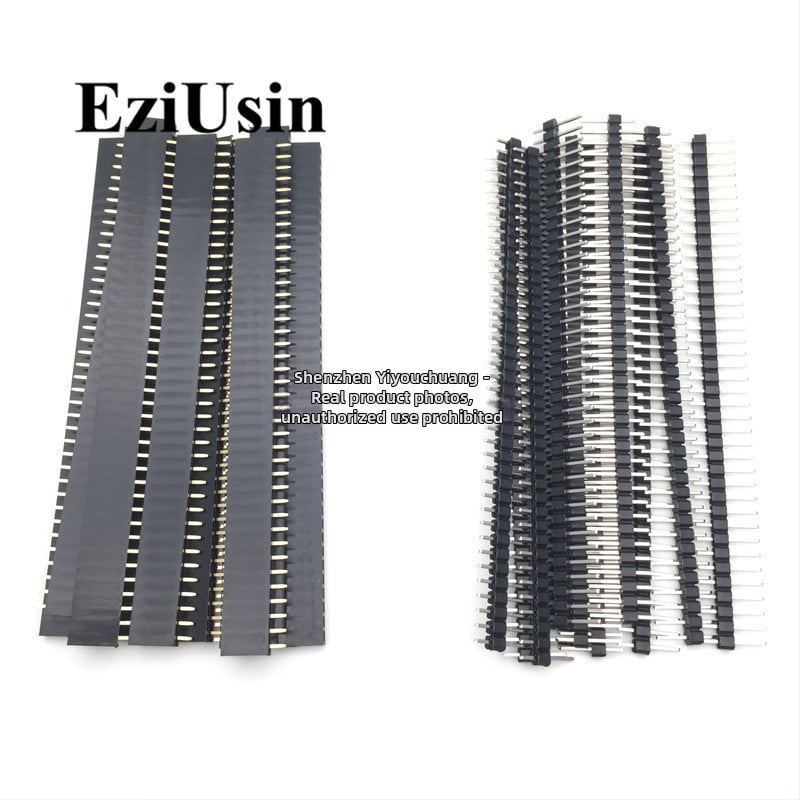 2,54 mm rozteč, 1×40-pin jednoriadový pin so zodpovedajúcim samčím a ženským headerom, balenie 10 ks