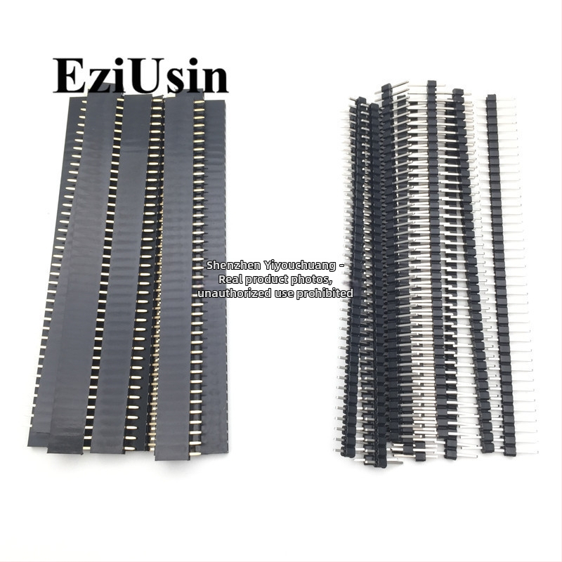 2,54 mm rozteč, 1×40-pin jednoriadový pin so zodpovedajúcim samčím a ženským headerom, balenie 10 ks