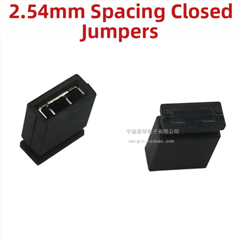 2,54 mm farebné otvorené jumper krytky, 2000 kusov v balení, červená žltá modrá zelená čierna, pre pin konektory