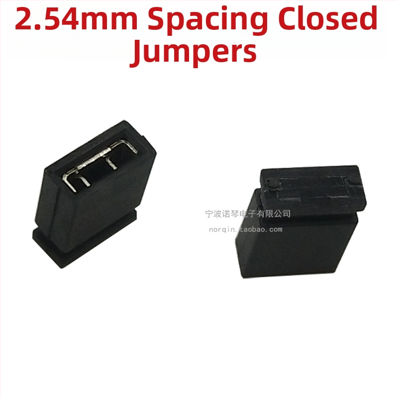 2,54 mm farebné otvorené jumper krytky, 2000 kusov v balení, červená žltá modrá zelená čierna, pre pin konektory