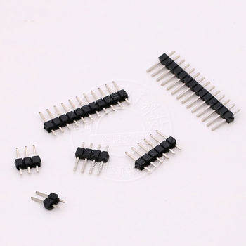 2,54 mm jednoriadový, 11,5 mm rovný pin header, 1×2P/3/4/5/6/7/8/10P/-40P, meďové piny