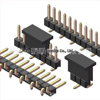 2,54 mm PIN header konektor, 2P-10P, SMT, jednoradový/dvojradový, s krytom