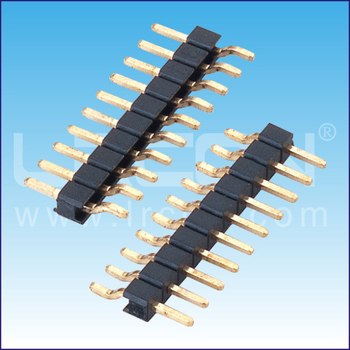 Lianrun Electronics Pin header 2,54 mm krok, 2-40P, jednoriadkový/dvojradový horizontálny konektor s mosadzovým izolátorom pre PCB
