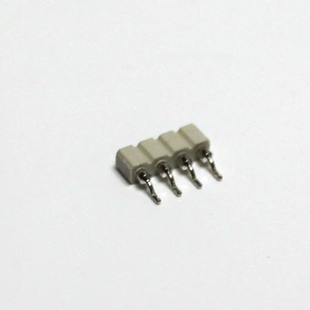 Biely 4-pólový ženský konektor z PPS vysokej teploty, jednoredový alebo dvojradový, rozteč 2.54/2.0/1.27 mm