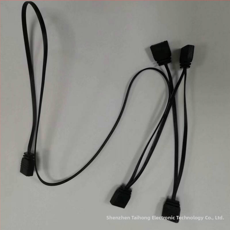 Kábel pre RGB ventilátor 5V, 3‑pinový samica konektor – pre LED pás a základnú dosku