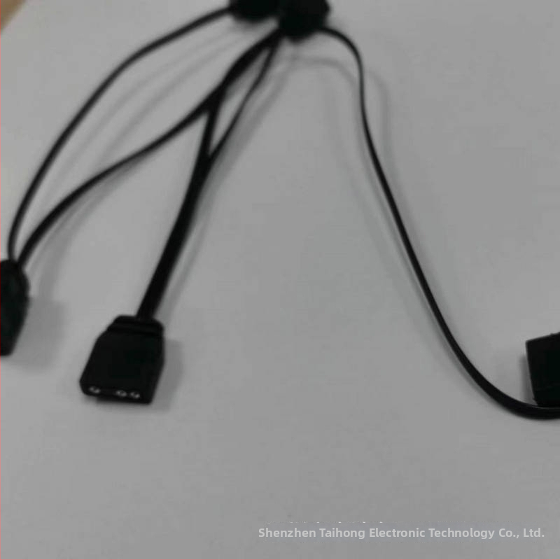Kábel pre RGB ventilátor 5V, 3‑pinový samica konektor – pre LED pás a základnú dosku