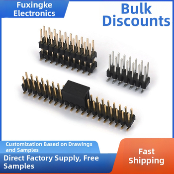 PIN header s rozstupom 2,0 mm, jednoradový/dvojradový SMT patch header s možnosťou dvojitého plastového puzdra a upínacieho krytu