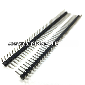 40-pínový jednoradový header, rozteč 2,54 mm, 90° ohnuté piny (1x40)