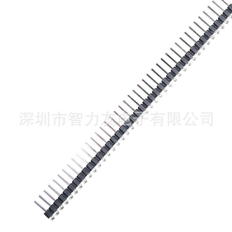 40-pínový jednoradový header, rozteč 2,54 mm, 90° ohnuté piny (1x40)