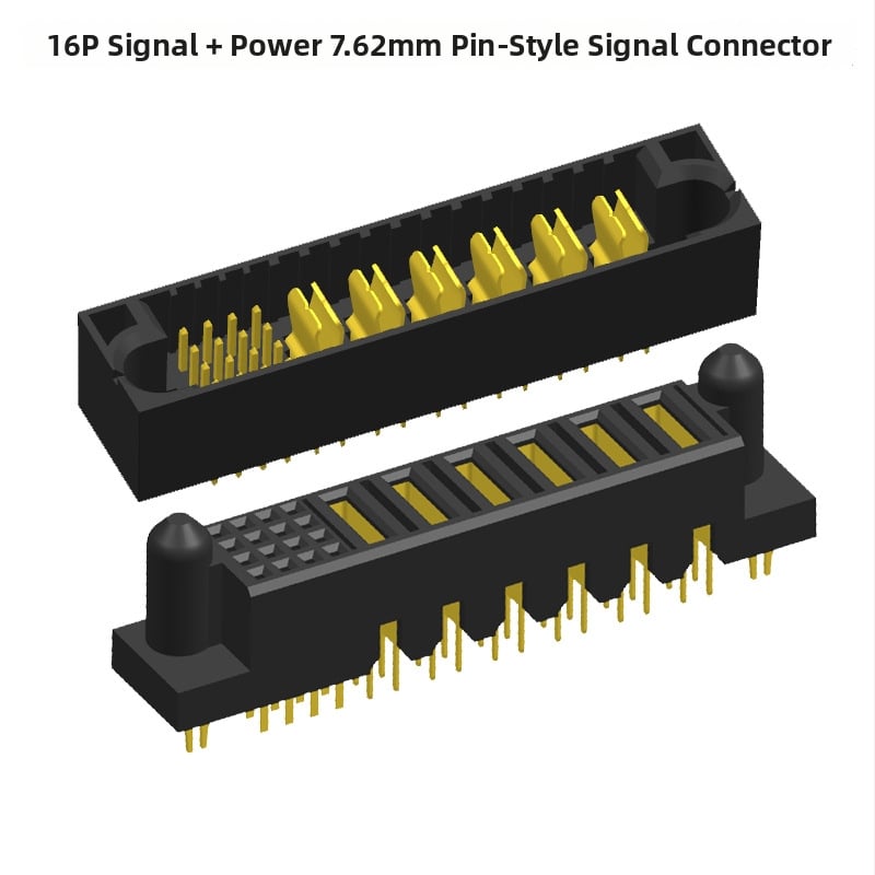 7,62 mm napájanie +16-pin signálny vysokovýkonný konektor doska-na-dosku samica