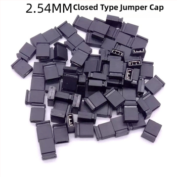 Jumperová zátka s roztečou 2,54 mm, skratovací blok, konektor pin header, otvorený/zatvorený typ, farby: čierna, žltá, modrá, červená, zelená