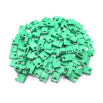 Jumperová zátka s roztečou 2,54 mm, skratovací blok, konektor pin header, otvorený/zatvorený typ, farby: čierna, žltá, modrá, červená, zelená