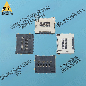 Vysoko rýchlostný držiak MicroSD a M.2, 2 v 1, s dvojradovými kontaktmi, povrchová montáž, 2.0H