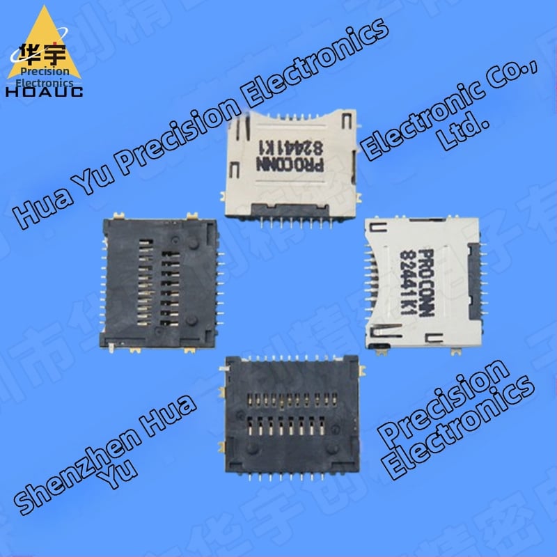 Vysoko rýchlostný držiak MicroSD a M.2, 2 v 1, s dvojradovými kontaktmi, povrchová montáž, 2.0H
