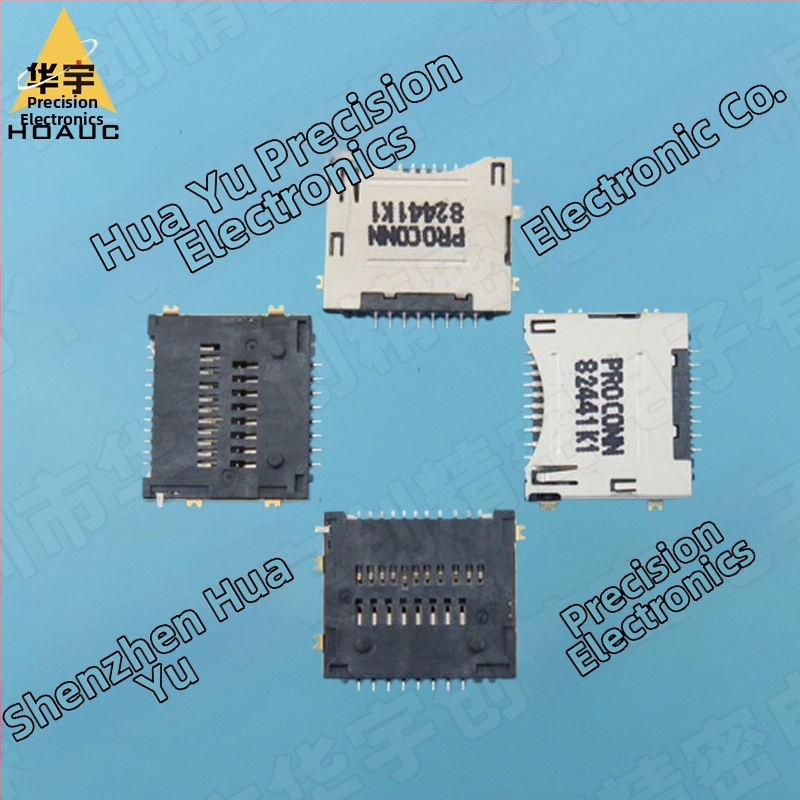 Vysoko rýchlostný držiak MicroSD a M.2, 2 v 1, s dvojradovými kontaktmi, povrchová montáž, 2.0H