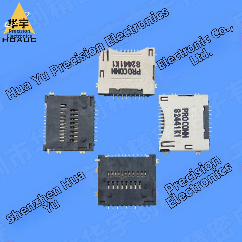 Vysoko rýchlostný držiak MicroSD a M.2, 2 v 1, s dvojradovými kontaktmi, povrchová montáž, 2.0H
