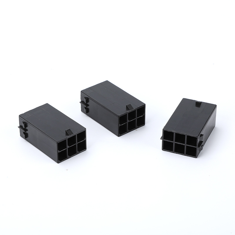 5,7 mm dvojradové samičie púzdro pre konektor servo, čierne, rozteč 4,2 mm, 5559-2P11P