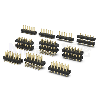 Pin header s rozstupom 3,96 mm, 2–40 pinov, jednoriadový priamy pin header, dvojradový SMT pin header a zásuvný header pre zariadenia krásy