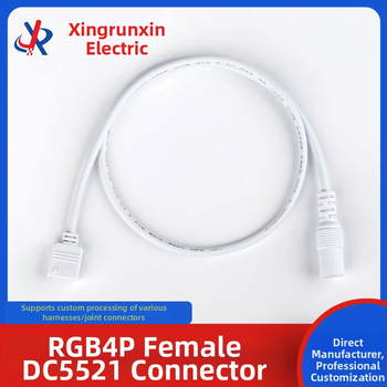 Kábel RGB4P – DC5521 samica konektor pre LED pásik, 410 mm, bez spájkovania