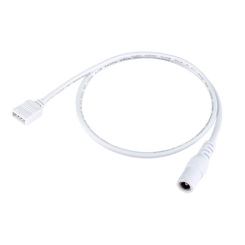 Kábel RGB4P – DC5521 samica konektor pre LED pásik, 410 mm, bez spájkovania