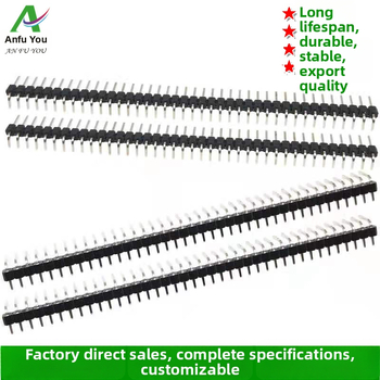 2,54 mm ohýbaný pin header, 1×40P a 2×40P, pozlátená meď