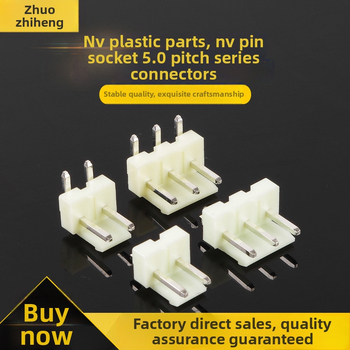 NV plastový konektor dielov, NV pin header s samozamykacou doskou pre spojenie káblov, séria konektorov s rozostupom 5,0 mm, k dispozícii vo veľkoobchode